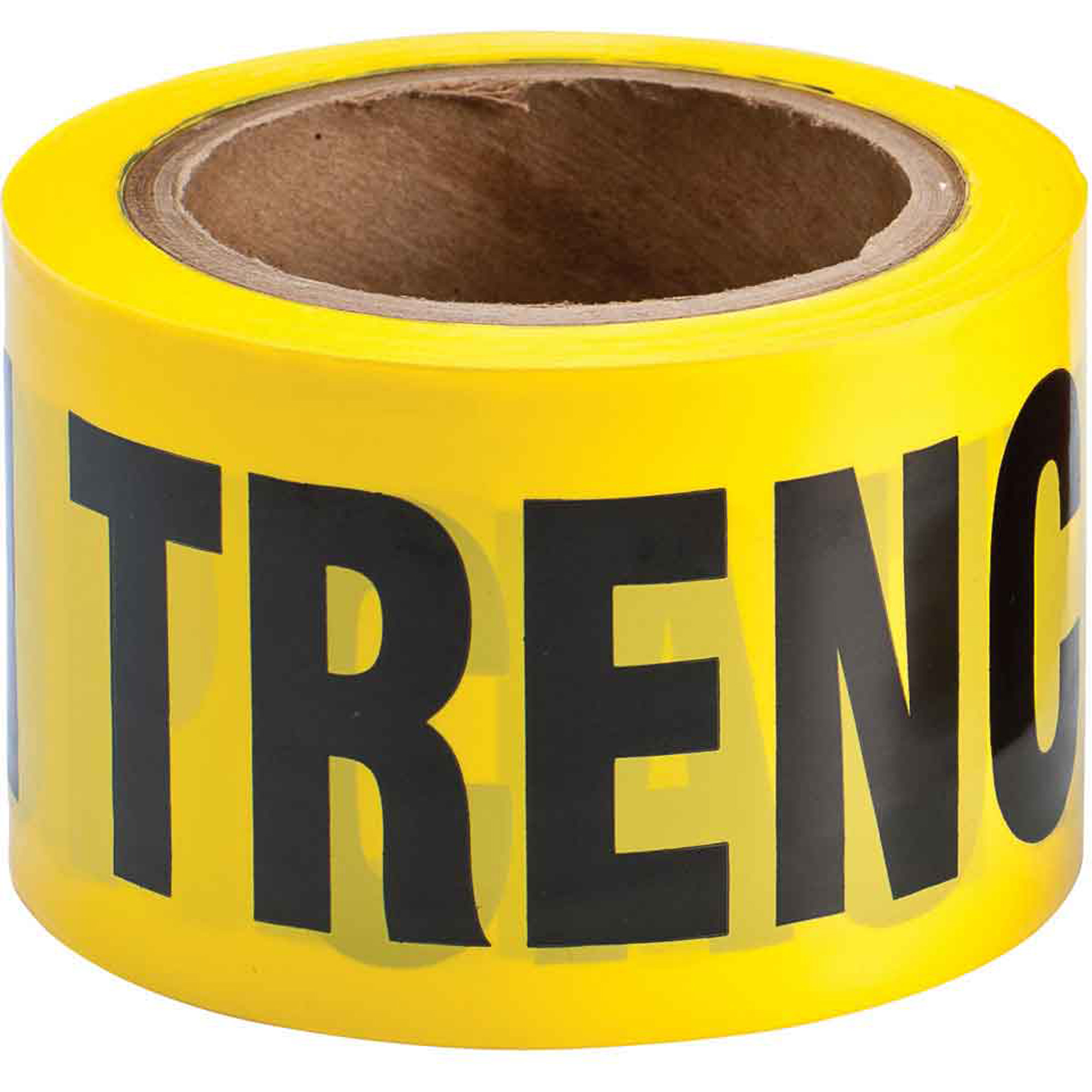 Ruban pour barricade, Anglais, 3" la x 200' lo, 3 mils, Noir sur jaune