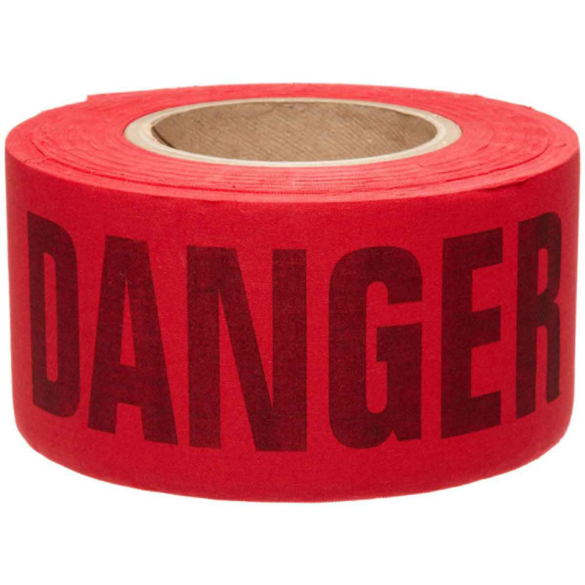 Ruban pour barricade biodégradable, Anglais, 3" la x 135' lo, 3 mils, Noir/rouge
