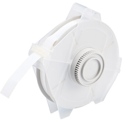 Ruban pour étiqueteuse, Polyester, Blanc, Largeur de 0,5"
