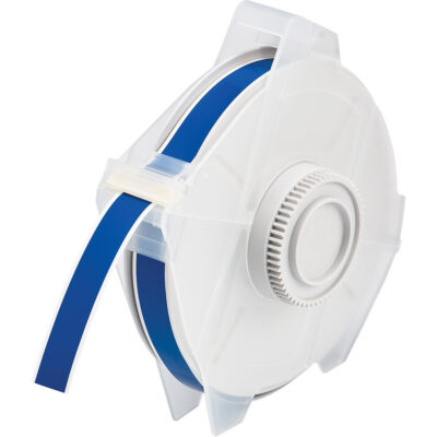 Ruban pour étiqueteuse, Polyester, Bleu, Largeur de 0,5"