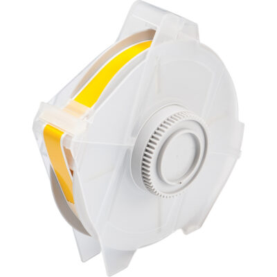 Ruban pour étiqueteuse, Polyester, Jaune, Largeur de 0,5"
