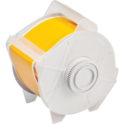 Ruban pour étiqueteuse, Polyester, Jaune, Largeur de 2,25"