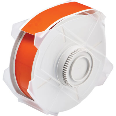 Ruban pour étiqueteuse, Polyester, Orange, Largeur de 1,125"