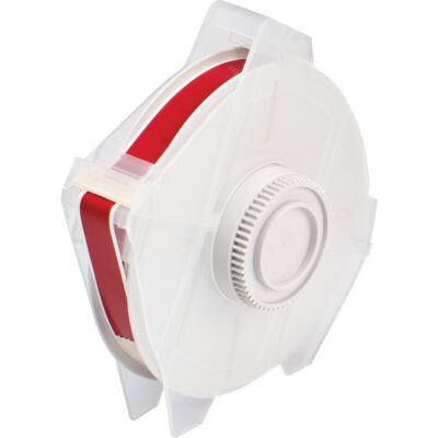 Ruban pour étiqueteuse, Polyester, Rouge, Largeur de 0,5"