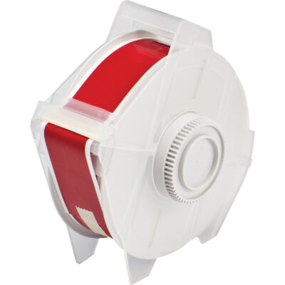 Ruban pour étiqueteuse, Polyester, Rouge, Largeur de 1,125"