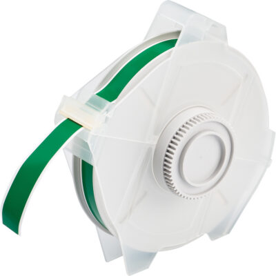 Ruban pour étiqueteuse, Polyester, Vert, Largeur de 0,5"
