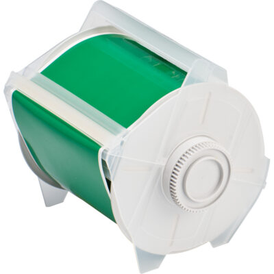 Ruban pour étiqueteuse, Polyester, Vert, Largeur de 4"