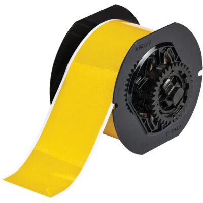 Ruban pour étiqueteuse, Rétroréfléchissant, Jaune, Largeur de 2,25"