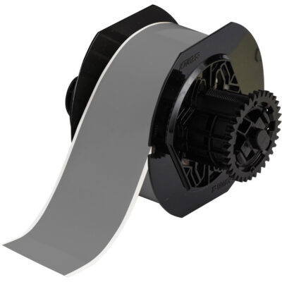 Ruban pour étiqueteuse, Vinyle, Gris, Largeur de 2,25"
