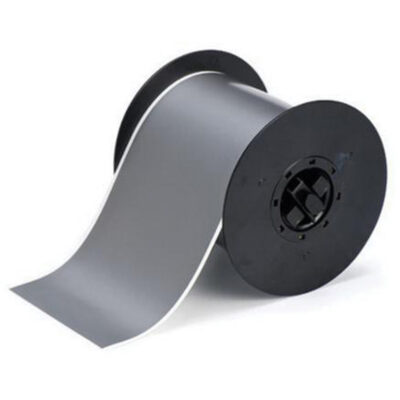 Ruban pour étiqueteuse, Vinyle, Gris, Largeur de 4"