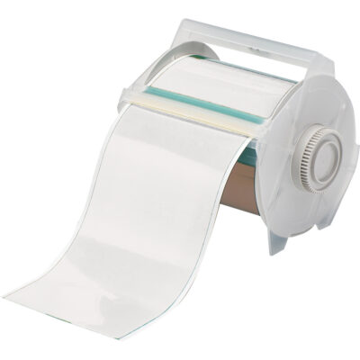 Ruban pour étiqueteuse, Vinyle, Transparent, Largeur de 4"