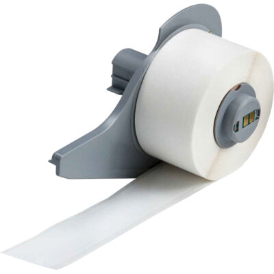 Ruban pour impression d'étiquettes intérieures, Polypropylène, Blanc, Largeur de 1"