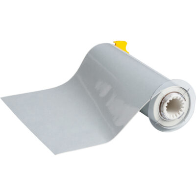 Ruban pour imprimante d'étiquettes, Rétroréfléchissant, Argent, Largeur de 10"