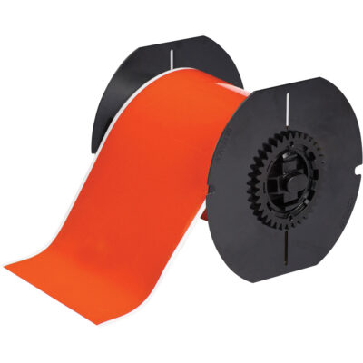 Ruban pour imprimante d'étiquettes, Rétroréfléchissant, Orange, Largeur de 4"