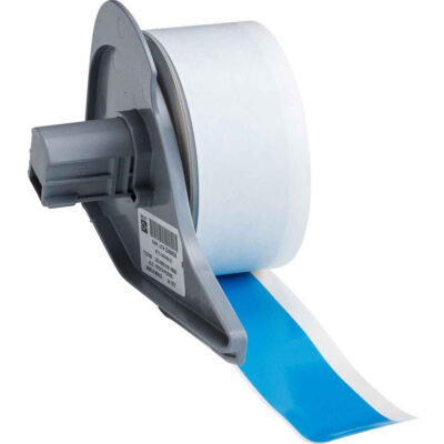 Ruban pour imprimantes d'étiquettes intérieures et extérieures, Vinyle, Bleu, Largeur de 1"