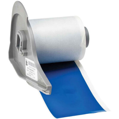 Ruban pour imprimantes d'étiquettes intérieures et extérieures, Vinyle, Bleu, Largeur de 2"