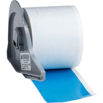 Ruban pour imprimantes d'étiquettes intérieures et extérieures, Vinyle, Bleu, Largeur de 2"