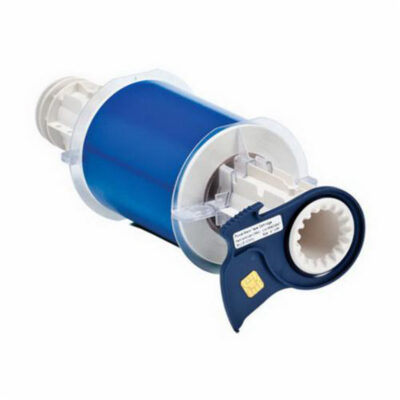 Ruban pour imprimantes d'étiquettes intérieures et extérieures, Vinyle, Bleu, Largeur de 4"