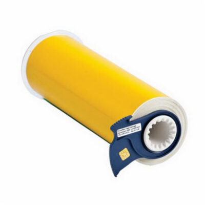 Ruban pour imprimantes d'étiquettes intérieures et extérieures, Vinyle, Jaune, Largeur de 10"