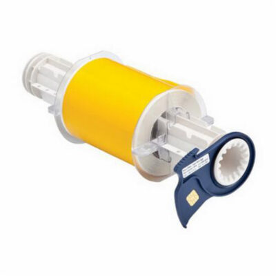 Ruban pour imprimantes d'étiquettes intérieures et extérieures, Vinyle, Jaune, Largeur de 4"