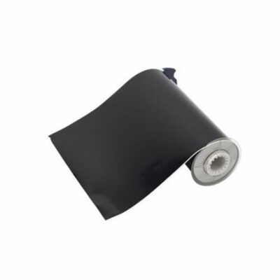 Ruban pour imprimantes d'étiquettes intérieures et extérieures, Vinyle, Noir, Largeur de 10"