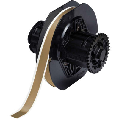 Ruban pour imprimantes d'étiquettes intérieures et extérieures, Vinyle, Or, Largeur de 0,5"