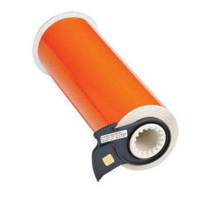 Ruban pour imprimantes d'étiquettes intérieures et extérieures, Vinyle, Orange, Largeur de 10"