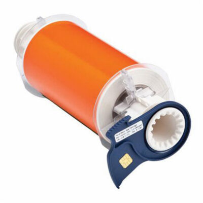 Ruban pour imprimantes d'étiquettes intérieures et extérieures, Vinyle, Orange, Largeur de 6"