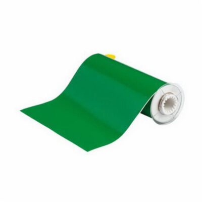 Ruban pour imprimantes d'étiquettes intérieures et extérieures, Vinyle, Vert, Largeur de 10"