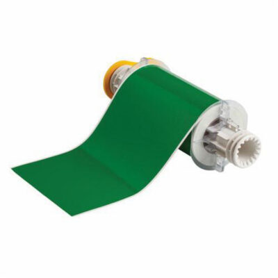Ruban pour imprimantes d'étiquettes intérieures et extérieures, Vinyle, Vert, Largeur de 6"