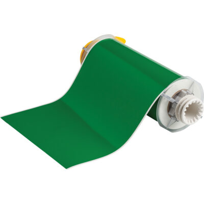 Ruban pour imprimantes d'étiquettes intérieures et extérieures, Vinyle, Vert, Largeur de 8"