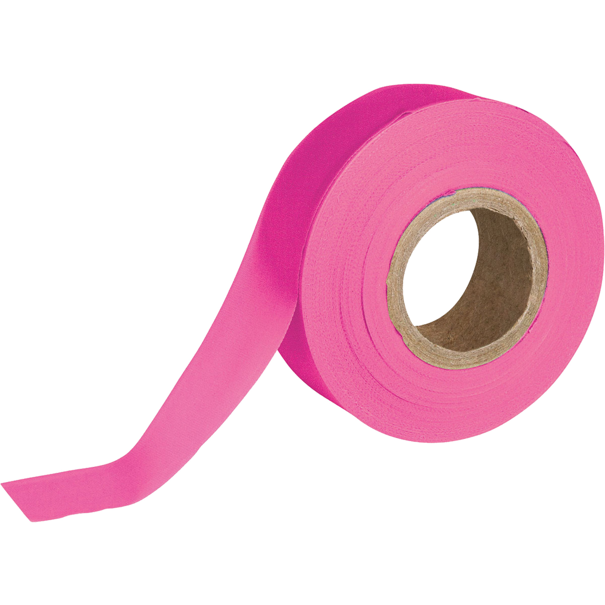 Ruban pour signalisation, 1,188" la x 150' lo, Rose fluorescent