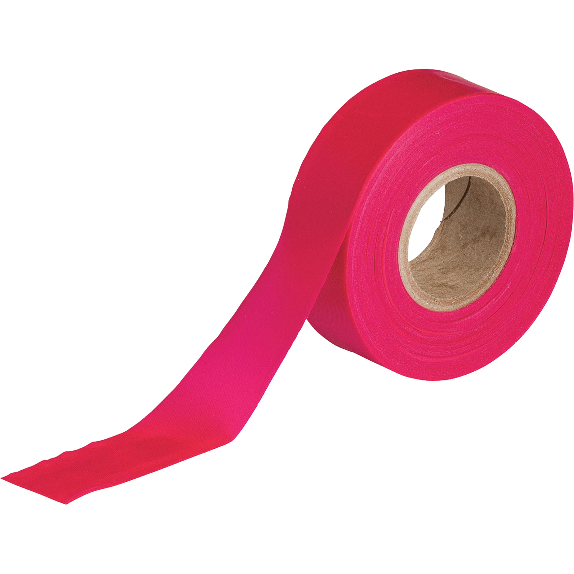 Ruban pour signalisation, 1,188" la x 150' lo, Rouge fluorescent