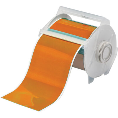 Ruban pour usage intérieur/extérieur, Vinyle, Orange, Largeur de 4"