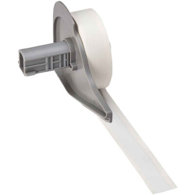 Ruban repositionnable pour imprimante d'étiquettes, Vinyle, Blanc, Largeur de 0,5"