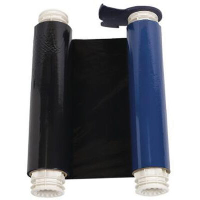 RUBAN,POWERMARK,2 TRANSP 15",NOIR/BLEU8.8"X200'