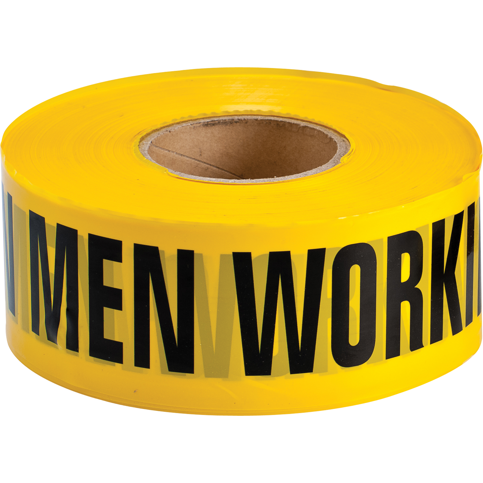 Rubans pour barricades, Anglais, 3" la x 1000' lo, 3,5 mils, Noir sur jaune