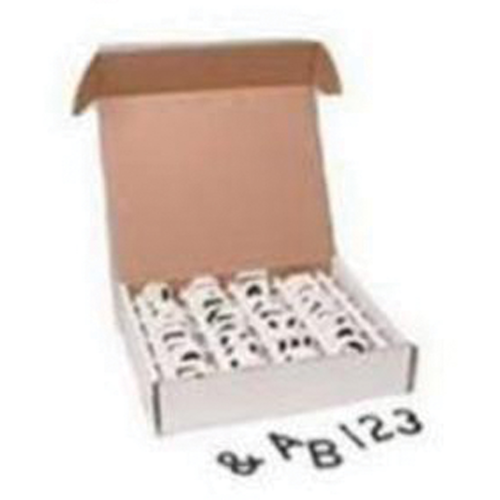 Trousse d'étiquettes à caractères gothiques individuels Quick-AlignMD, Numéros/lettres/ponctuation assortis, 1" h, Blanc