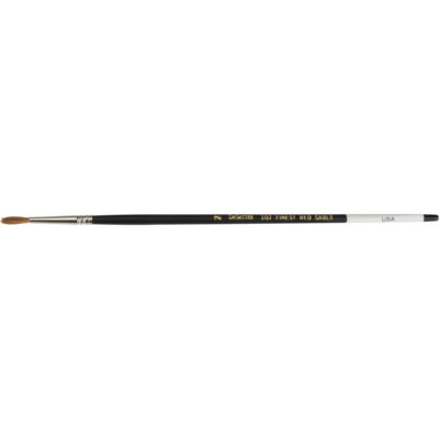 Brosse ronde pour artiste, Soies naturelles, Manche Bois, Largeur de #2