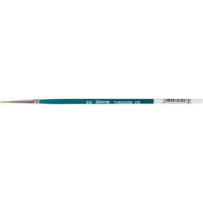 Brosse ronde pour artiste, Synthétique, Manche Bois, Largeur de 2x0