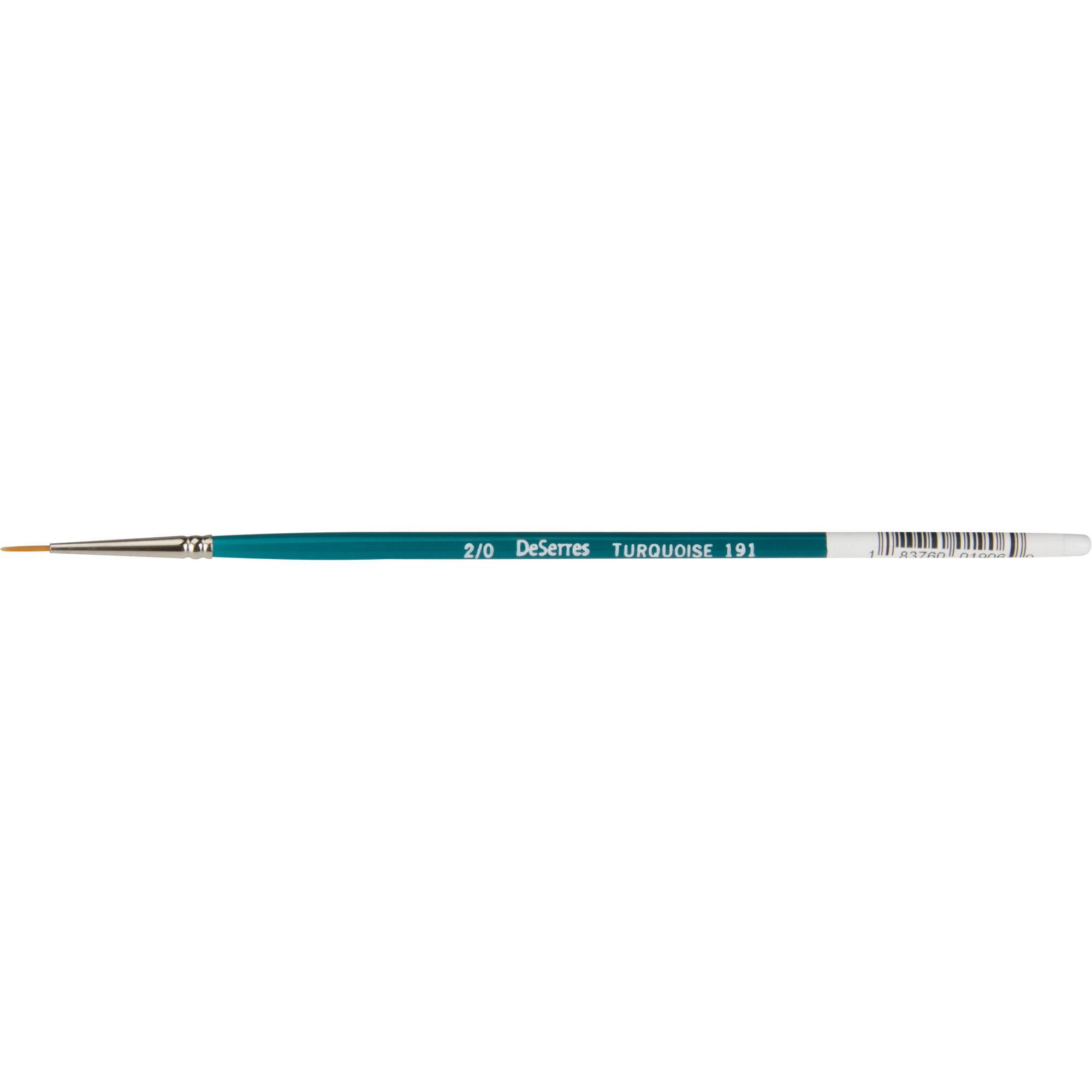 Brosse ronde pour artiste, Synthétique, Manche Bois, Largeur de 2x0