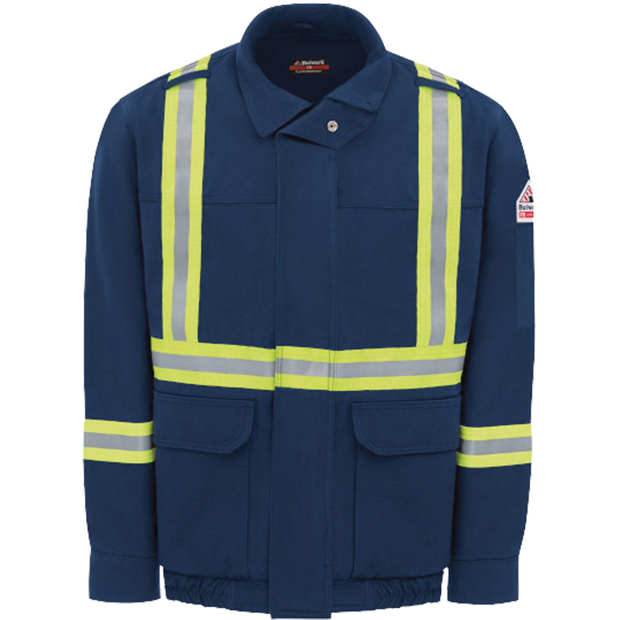 Blouson aviateur doublé pour hommes avec garniture réfléchissante, 4T-Grand, Bleu marin, 29 cal/cm²