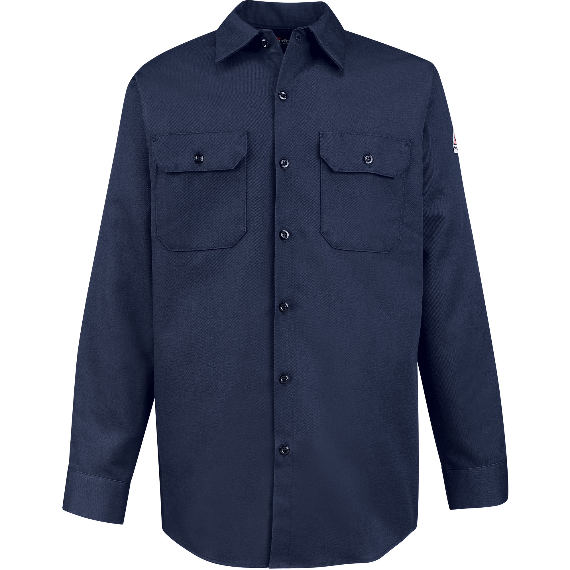 Chemises de travail résistantes aux flammes, 2T-Grand, Bleu marin