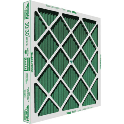 Filtres plissés à panneau 30/30MD de grande capacité, Boîte, MERV 8, 12" la x 1" p x 24" h