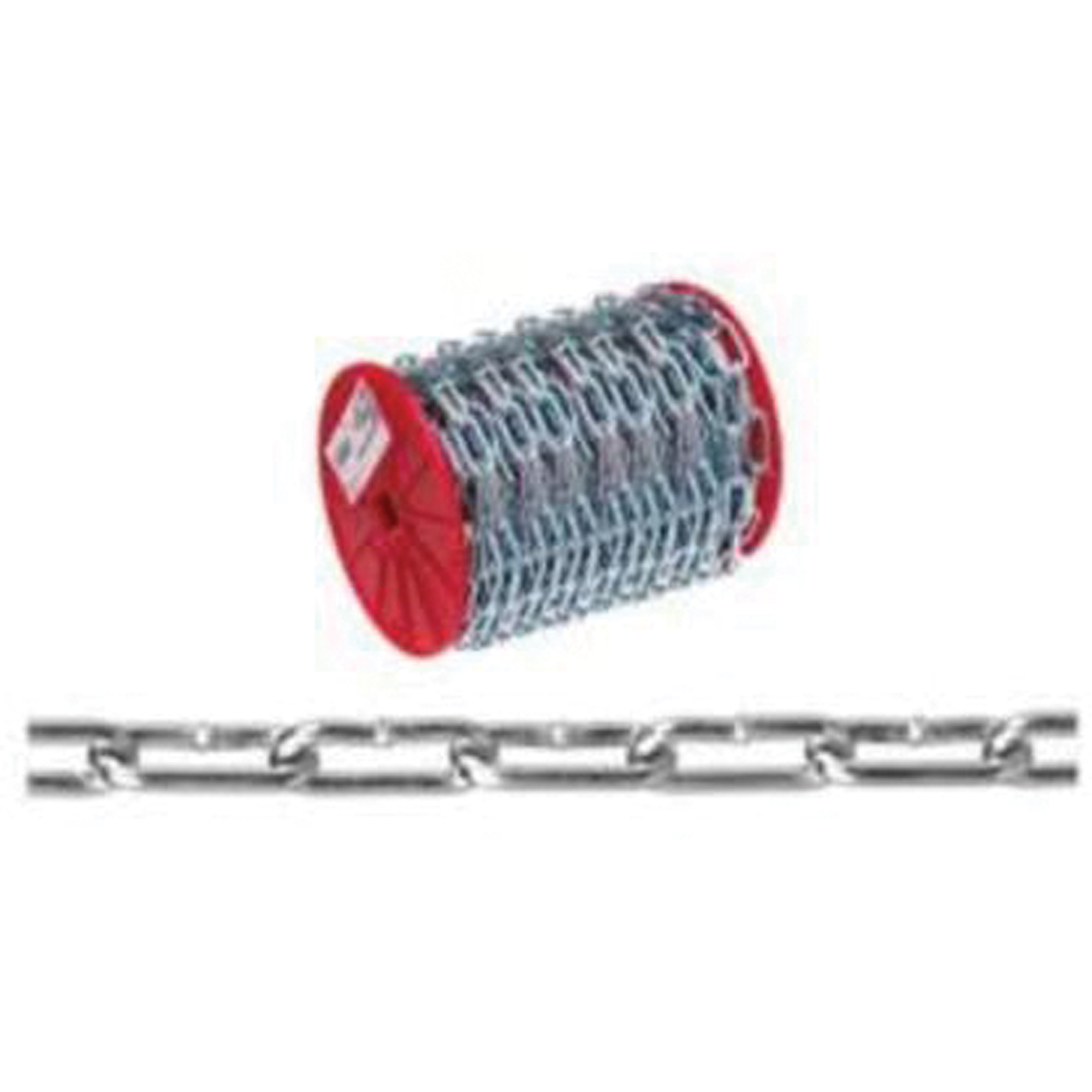 Chaîne droite, Acier à faible teneur en carbone, 2/0 x 120' (36,6 m) l, Charge d'utilisation 520 lb (0,26 tonne)