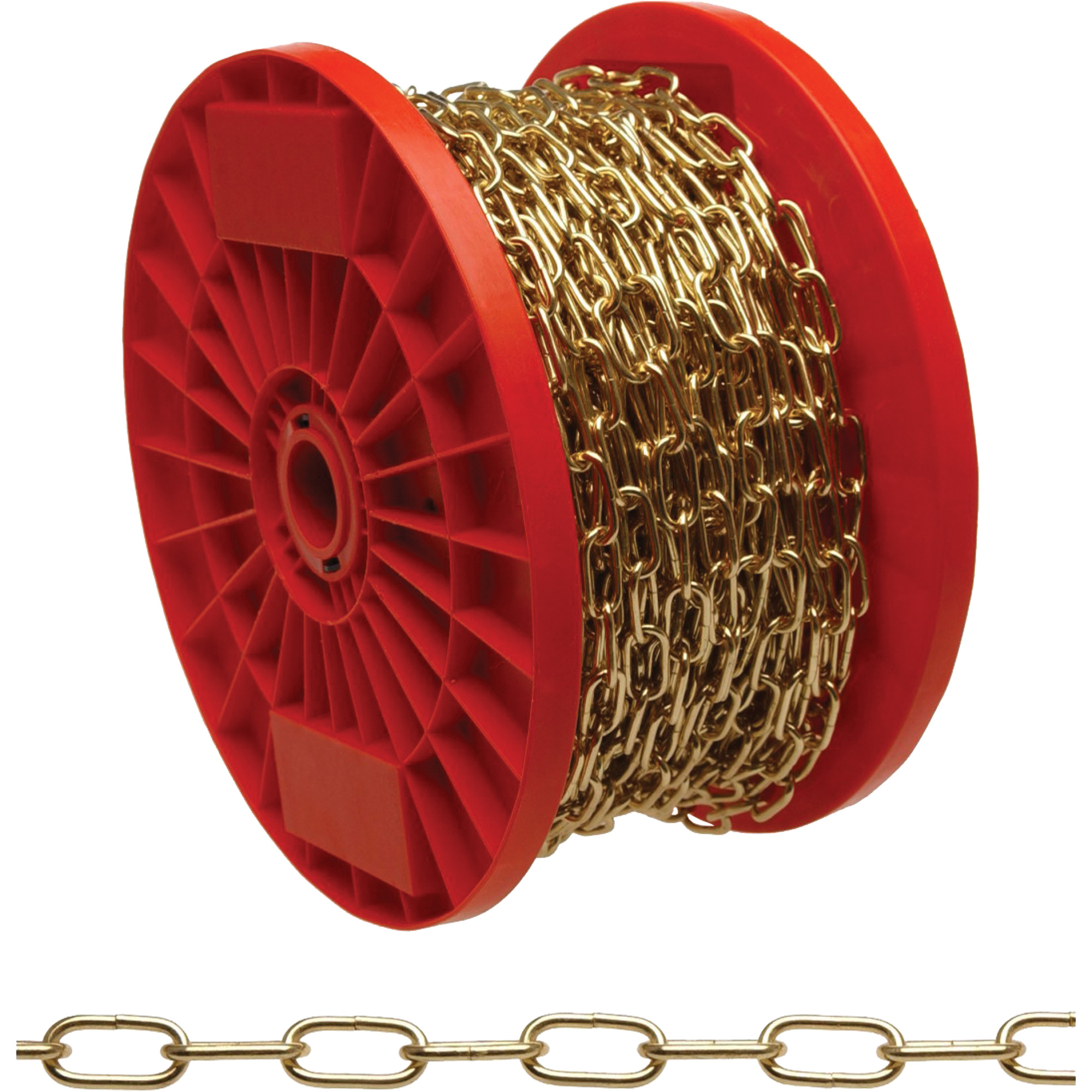 Chaîne oblongue décoratrice d'artisanat, Acier, #100 x 197' (60,1 m) l, Charge d'utilisation 13 lb (0,0065 tonne)