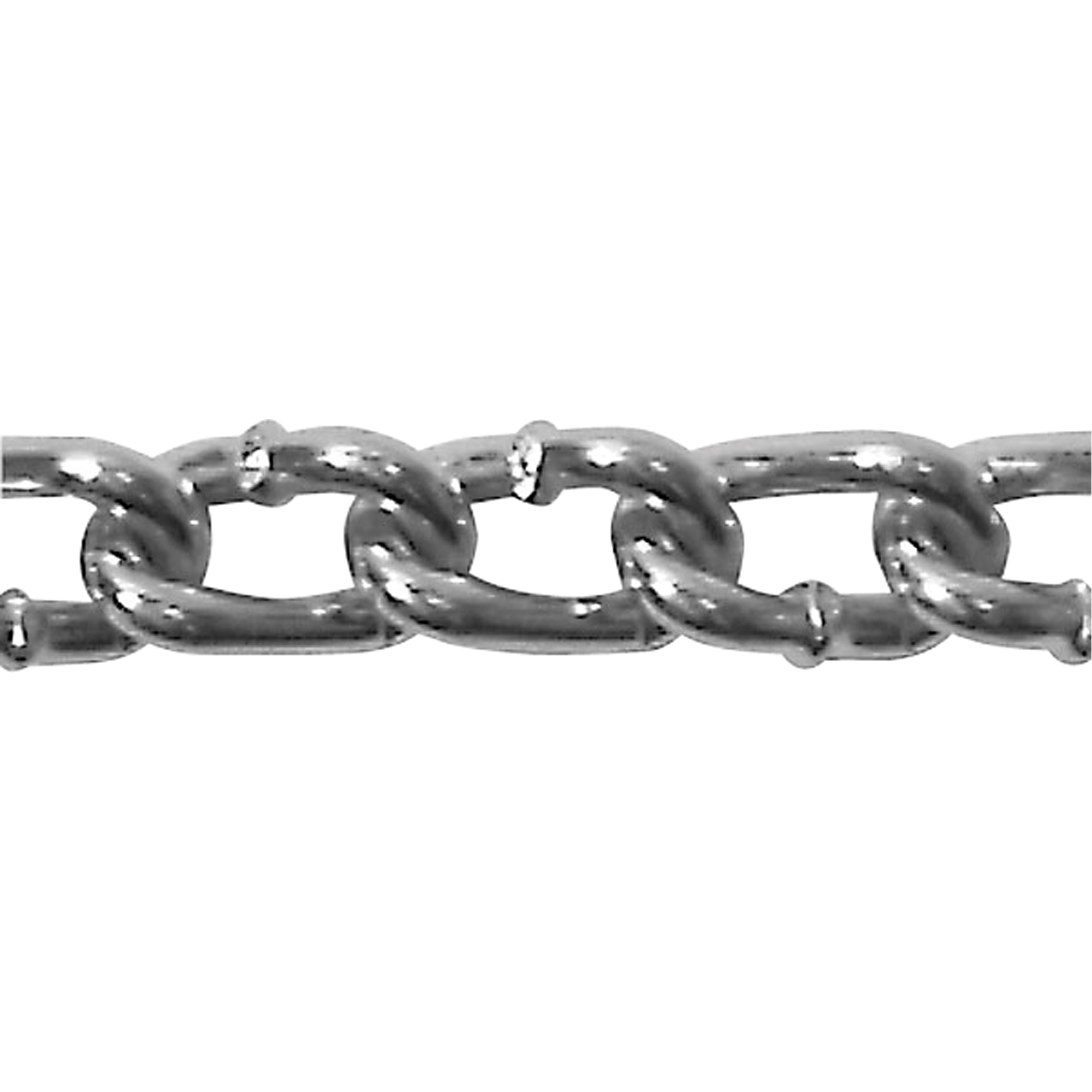 Chaînes, Acier au carbone, 2/0 x 175' (53,3 m) l, Calibre 30, Charge d'utilisation 520 lb (0,26 tonne)