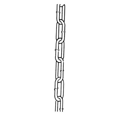 Chaînes, Acier au carbone, 1/2" x 40' (12,2 m) l, Calibre 30, Charge d'utilisation 4500 lb (2,25 tonnes)