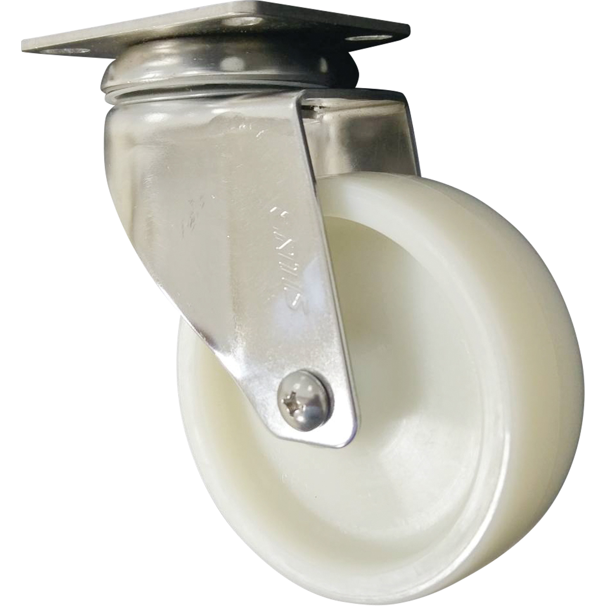 Roulette, Pivotant, 4" (101,6 mm), Nylon, 200 lb (91 kg)