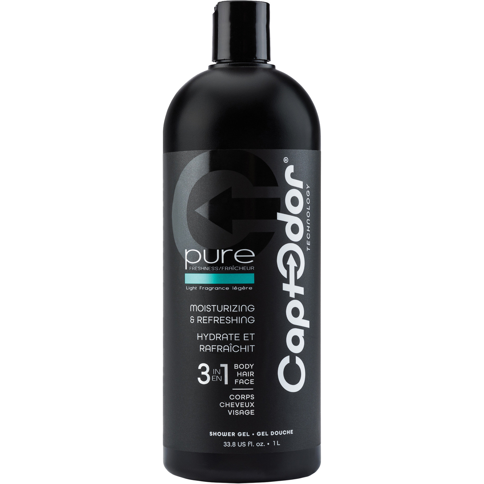 Gel douche 3 en 1, 1000 ml, Pure fraîcheur, Bouteille